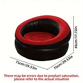 abordables Actividad al Aire Libre-Sofá inflable redondo para acampar al aire libre, de plástico duradero, portátil, plegable, cómodo, fácil de almacenar, lavar a mano únicamente. Exterior, hogar, juegos. Perfecto para el hogar, al