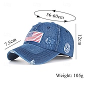  250-årsjubileum i USA Hatter USA Flagg Fritid Voksne Herre Dame Halvhjorteårsjubileum Maskerade Uavhengighetsdag Avslappet Festival Kle deg opp