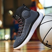 Χαμηλού Κόστους Ανδρικά Sneakers-ανδρικά κόκκινα και λευκά ψηλά αθλητικά παπούτσια μπάσκετ με απορρόφηση κραδασμών – κορυφαία άνεση και ανθεκτικότητα για αθλητικές επιδόσεις