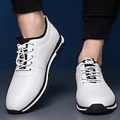 preiswerte Sneaker für Herren-Herren-Sneaker mit Schnürung in Weiß und Schwarz – trendige Sportschuhe für den aktiven Lebensstil und die Freizeit