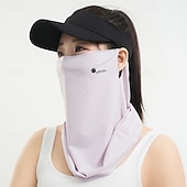 preiswerte Freizeitkleidung-Sonnenschutzschleier Damen Sommer atmungsaktive Ice Silk Gesichtsabdeckung Radfahren Sonnenschutz Anti-UV Ohrhängende Gesichts-Handtuch