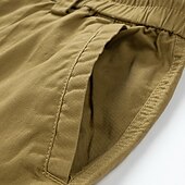 economico Classico-Per uomo Pantaloncini cargo Shorts Pantaloncini Estivi Coulisse Elastico in vita Multi-tasche Semplice Comodità Indossabile Lunghezza al ginocchio All&#039;aperto Sport Quotidiano Moda Casual Nero Blu