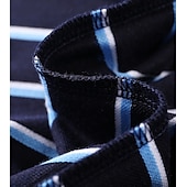voordelige Heren Elite Polo-heren zijden mix zakelijk casual revers korte mouw kantoor oud geld stijl horizontale strepen knopen zomer geel roze blauw