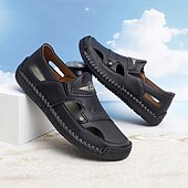 お買い得  アウトドアサンダル-メンズホワイトカジュアルスリッポンサンダル - ビーチ、休暇、普段使いに最適な通気性のあるアウトドアサマーシューズ