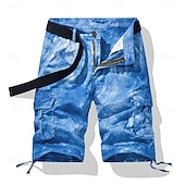 preiswerte Klassiker-Herren Cargo-Shorts Outdoor Shorts Camping-Shorts Shorts Freizeitshorts Mehrere Taschen Gerader Schnitt Batik Tarnung Feuchtigkeitsableitend tragbar Knielang Outdoor Lässig Täglich Mode Klassicher