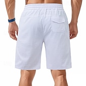 cheap Casual Shorts-Men&#039;s Shorts Summer Shorts Beach Shorts Casual Shorts Pocket Drawstring Elastic Waist Plain Comfort Breathable Short Outdoor Vacation Sport Casual Black White