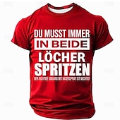  Men's Funny German Graphic T-Shirt with Puns & Wordplay, Double Entendre Nasal Spray Joke Design, Short Sleeve
