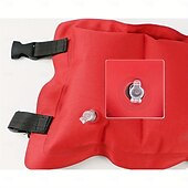 cheap Outdoor Activity-1pc Inflatable Swim Belt for Adults - Adjustable Buoyancy Waist Floatation Aid with Buckle &amp; Rope, Red/Blue PVC Pool Training Device for Swimming Beginners &amp; Experts, Portable for Pool, Lake, Ocean
