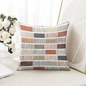 baratos Fronhas de Almofadas de Decoração-Capa de Almofadas Decorativas Geométricas 1PC Capa de Almofada Quadrada Macia para Sofá de Quarto Sala de Estar