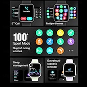 cheap Smartwatch-696 GTX20 Smart Watch 1.85 inch Smartwatch Fitness Running Watch Bluetooth Pedometer Call Reminder Sleep Tracker Compatible with Android iOS Women Men Hands-Free Calls Message Reminder IP 67 38mm
