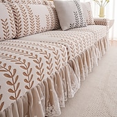 economico Copridivano-1 federa elasticizzata per cuscino divano, universale, in morbido pile polare jacquard, facile da pulire &amp;durevole