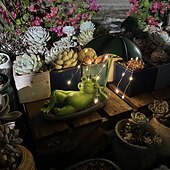 billiga Landskapsbelysning-1 st utomhus solenergi vattentätt paraply liggande platt groda dekorativt ljus prydnad ljus innergård trädgård gräsmatta väg landskap ljus söt design