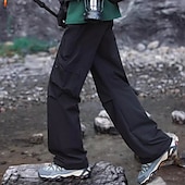 お買い得  ボトムス-男性用 カーゴパンツ ハイキング パンツ 戦術パンツ 軍隊 アウトドア レギュラー 防水 速乾性 パンツ ドローストリング 弾性ウエスト ブラック ベージュ 狩猟 登山 キャンプ / ハイキング / ケイビング M L XL XXL XXXL