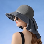 cheap Sun Hats-Women&#039;s Foldable Wide Brim Sun Hat with Neck Flap - UV Protection Cotton Beach Hat for Outdoor Hiking, Picnics &amp; Summer Activities, Hiking Accessory | Foldable Hat | Breathable Fabric, Camping Gear
