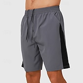 cheap Running Shorts-Men&#039;s Running Shorts Summer Outdoor Regular Fit Quick Dry Breathable Shorts Drawstring Elastic Waist Black Royal Blue Running Camping / Hiking Hunting S M L XL XXL