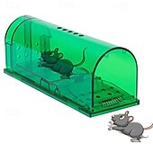 ieftine combaterea dăunătorilor-Cușcă reutilizabilă din plastic pentru capcană pentru șoareci, cutie umană de prindere a șobolanilor pentru uz interior în exterior, instrument non-toxic pentru controlul rozătoarelor pentru grădina
