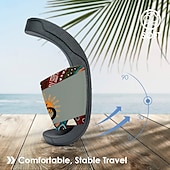billige Ferietøfler-sklisikre bassengsklier for menn med etnisk trykk – lette sommertøfler med tribal kokopelli-design for strand og bassengkant