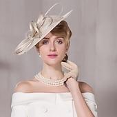 billige Fascinatorer og hatter-Linfrø / Strass / Fjær Kentucky Derby-hatt / fascinators / Hatter med Blomster 1 stk Bryllup / Spesiell Leilighet / Te Fest Hodeplagg