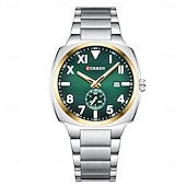 economico Orologi al quarzo-Orologio al quarzo CURREN da uomo grande quadrante di lusso orologio da polso business calendario luminoso impermeabile in acciaio inossidabile