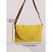 olcso Keresztpántos táskák-női szőtt szalmából készült crossbody táska - boho nyári kuplung állítható vállpánttal strandruhákhoz, üdülőruhákhoz és hétköznapi viseletekhez