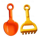 billige Strand- og utendørsleker-strand sand spader for barn - 4 pakker spader fargerike scoops reise sand leker for småbarn barn utendørs graving lek kraftig plast hage planting spader spader sett sandkasse leker