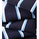 voordelige Heren Elite Polo-heren zijden mix zakelijk casual revers korte mouw kantoor oud geld stijl horizontale strepen knopen zomer geel roze blauw