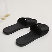 olcso Otthoni papucsok-Női Szatén Papucs Lapossarkú Nyitott Orrú Puha Slip-on Selyem Papucs Házi Papucs