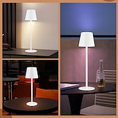 economico Luci decorative-1 lampada da scrivania in metallo RGB interamente in alluminio, con ricarica USB, per camera da letto, testiera del letto, atmosfera interna/esterna, luce touch dimmerabile, dimmerazione infinita