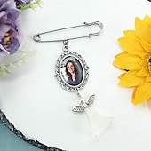 baratos Formatura-broche de alfinete de formatura personalizado, pingente de foto personalizado, melhor presente de condolências para formatura de casamento, aniversário ou aniversário, ideal para amigos e familiares