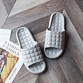 billiga Hemmetofflor-Tofflor för kvinnor inomhus badrum bad halkfria mjuka botten mode hem par sandaler och tofflor män sommar