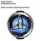 cheap Universal Accessories-SL05 Mobile Magnetic Semiconductor Cooling Fan with Wireless Charging for PUBG Game Cooler for IPhone Android Cellphone Radiator
