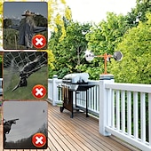 billiga Djurstöd och vård-1st vinddriven fågelavstötare vinddriven fågelavstötare, 1st, 360 graders reflekterande spegeldesign, roterande lager, ingen ström eller batterier behövs - fågelkontrollenhet, fågelavstötare