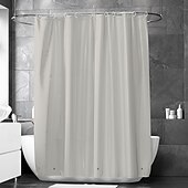 cheap Shower Curtains-Shower Curtain PEVA Waterproof Mould Proof&amp;Mildew Resistant Bathroom Curtains with Hooks Easy Installation Quick-Drying 180cm*180cm(70&quot;*70&quot;)