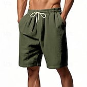 economico Pantaloncini casual-Per uomo Shorts Pantaloncini casual Pantaloncini di velluto a coste Coulisse Elastico in vita Gamba Dritta Semplice Comodità Traspirante Lunghezza al ginocchio Sport all&#039;Aperto Quotidiano Ferie Moda