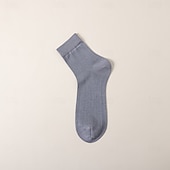 preiswerte Herren Elite Zubehör-Herren 1 Paar Socken Freizeitsocken Schwarz Weiß Farbe Einfarbig Hohl Schule Formell Hochzeit Netz Loch Dünn Sommer Frühling Herbst Ganzjahres Elegant Täglich