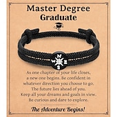 cheap Graduation Season-2 PC Cross Braided Rope Bracelet for Men Boys Christmas Valentines Graduation Easter Christian Baptism Gifts Couple