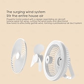 voordelige Campingverlichting en lantaarns-1 st. multifunctionele ventilatorlamp, verticaal hangend, drievoudig gebruik, drie dimstanden, airconditioning, afstandsbediening met USB-oplaadfunctie, kantoor, kamperen, thuisgebruik
