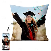 cheap Personalized Gifts-Custom Pillow Cover Add your Image Personalized Photo Best Graduation Gift Design Picture Fashion Casual Pillowcase Cushion Cover 1pc Personalized Gift Custom Made