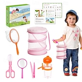 abordables Jouets d&#039;Exploration de la Nature-outils d&#039;exploration en plein air pour enfants attraper des papillons libellules insectes collecter et attraper des filets observer des biberons nourrir des vers à soie boîtes cages