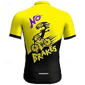 billiga Tröjor för män-Herr Cykeltröja Kortärmad Cykel T-shirt Tröja med 3 bakfickor Bergscykling Andningsfunktion Snabb tork Anatomisk design Uppsugande Gul Röd Blå Grafisk sporter Kläder