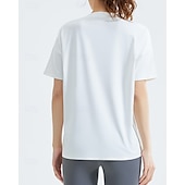 cheap Women&#039;s Shirt-US Open Women&#039;s Tops Sport Shirt Tennis Shirt Short Sleeve Split Side Split Tennis Golf Pickleball Crew Neck Solid Colored Top Black White Pink Tennis Clothing
