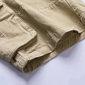 economico Classico-Per uomo Pantaloncini cargo Shorts Pantaloncini Estivi Multi-tasche Bottonato Tasca con Patta Semplice Comodità Indossabile Lunghezza al ginocchio All&#039;aperto Sport Quotidiano Moda Casual Nero Blu