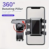 economico Supporti per auto-Supporto creativo per cellulare da auto, girevole a 360 gradi, supporto per telefono da cruscotto con piastra di parcheggio
