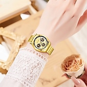 olcso Quartz órák-MINI FOCUS Női Quartz Óra Divatos Dizájnú Karkötő Óra Világító Stopper Naptár Vízálló Ötvözet Óra