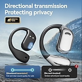 お買い得  ビジネスヘッドセット-m75 ハンズフリー電話運転ヘッドセット 耳かけ式 Bluetooth 5.3 ステレオ サラウンド サウンド HiFi フィットネス ジム ワークアウト 携帯電話用