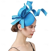 tanie Fascynatory i kapelusze-Nakrycie głowy Sinamay Ślub Wieczorna impreza Elegancja Ślub Z Kwiat Winieta Nakrycia Głowy