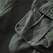 preiswerte Klassiker-Herren Cargo-Shorts Shorts Sommershorts Mehrere Taschen Klappentasche Einfach Komfort tragbar Knielang Outdoor Sport Täglich Mode Lässig Schwarz Gelb