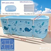 cheap Pools, Hot Tubs &amp; Supplies-1pc Portable Folding Contemporary Soaking Bath Tub Rectangle Shape, Efficient Temperature Retention for Hot and Cold Spa, Sauna, and Ice Baths - Ideal for Home SPA and Adult Shower Use, Therapeutic Soaking Unique Bathtub