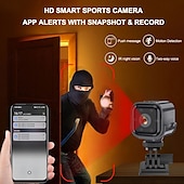رخيصةأون كاميرات شبكات IP الداخلية-كاميرا IP مصغرة A31080P واي فاي رؤية ليلية كاميرا مراقبة مع صوت ثنائي الاتجاه أمان فيديو لمراقبة المنزل
