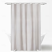 cheap Shower Curtains-Shower Curtain PEVA Waterproof Mildew Resistant Bathroom Curtains with Hooks Easy Installation Quick-Drying 180cm*180cm(70&quot;*70&quot;) White Blue